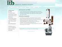 Tablet Screenshot of itb-hydraulik.com